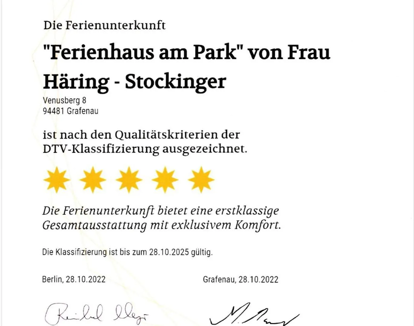 Holiday home Ferienhaus Am Park Grafenau